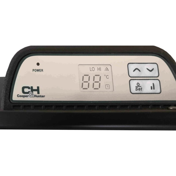 Конвектор електричний Cooper&Hunter Domestic Black CH-1500ED 1500 Вт, 20 м2, IP24, ел. керування, чорний (CH-1500ED)