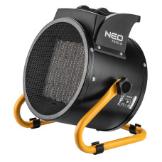 Neo Tools Теплова гармата електрична, 3кВт, 60м кв, 280м куб/год, керамічний нагрів. елемент (PTC), чорний (90-063)