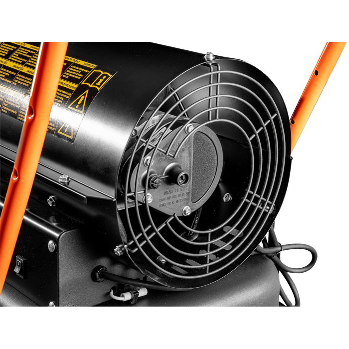 Neo Tools Теплова гармата дизель/гас, прямого нагріву, 30кВт, 420м кв, 750м куб/год, колеса, IPX4, чорний (90-081)