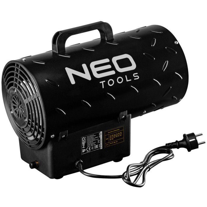 Neo Tools Теплова гармата газова, 30кВт, 300м кв., 1000м куб./год, чорний (90-084)