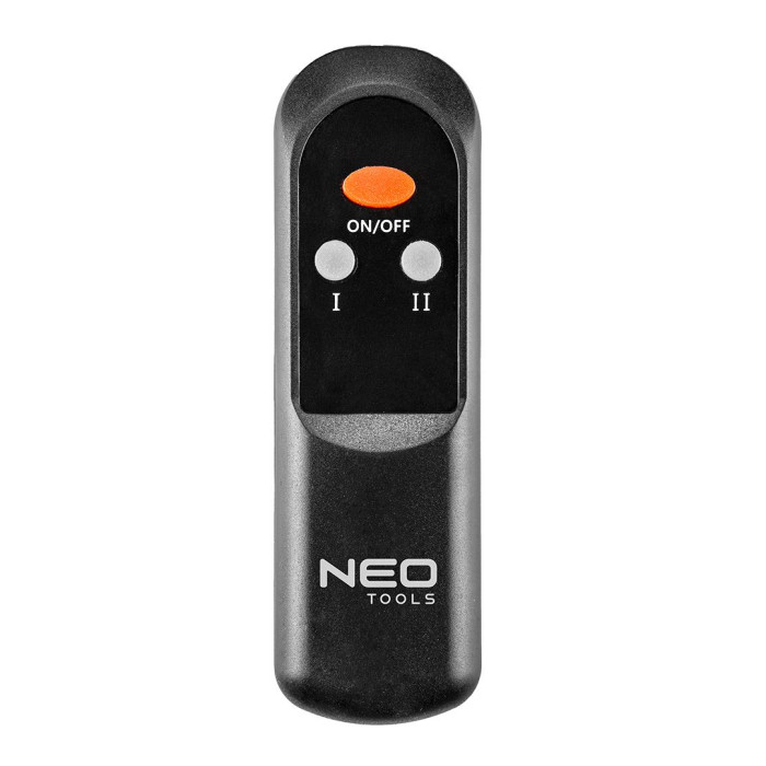 Neo Tools Інфрачервоний обігрівач, 2000 Вт, 18м2, 2 рівні потужності, пульт, 62.2х10.5х7.2 см, IP65 (90-030)