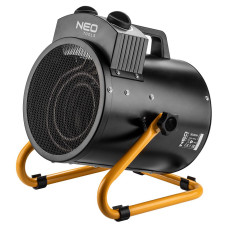 Neo Tools Теплова гармата електрична, 3кВт, 80м кв, 354м куб/год, нагрів. елемент - нерж. сталь, IPX4, чорний (90-068)