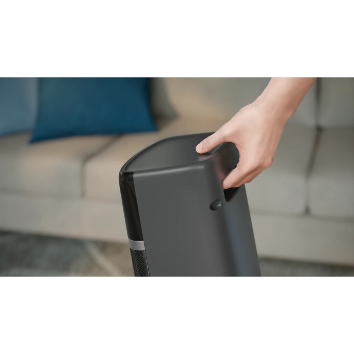 Тепловентилятор Philips 5000 Series, 20м2, 2000Вт, електр. упр-ння, 58 х 19.6 х 21.2см, керамічний, дисплей,Wi-Fi, чорний (CX5120/11)