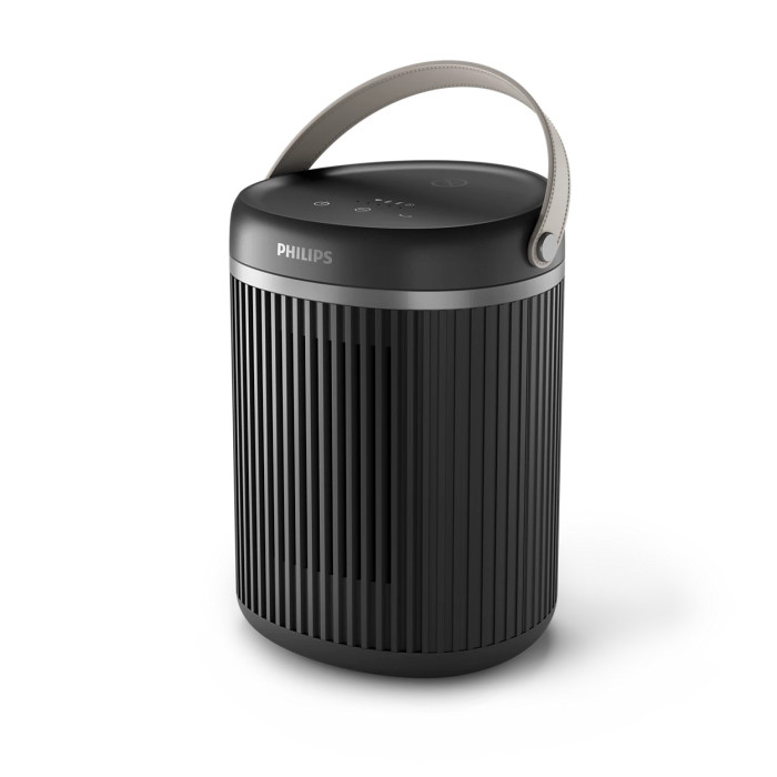 Тепловентилятор Philips Series 3000, 20м2, 2000Вт, електр. упр-ння, керамич.нагрів.елемент, Wi-Fi, темно-сірий (CX3120/01)