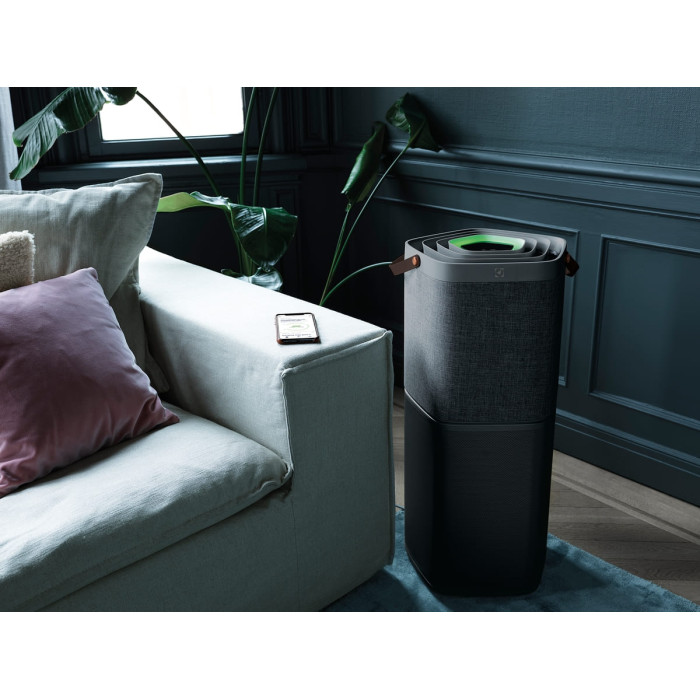 Electrolux Очисник повітря, 129м2, 620м3/год, дисплей, 5-и шаровий HEPA фільтр, Wi-Fi, 9 режимів, сірий (PA91-604DG)