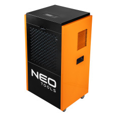 Neo Tools Осушувач повітря промисловий, 1000Вт, 90л/добу, 310м кв, 500м куб/год, LCD дисплей, безперервний злив, прогр.часу роботи, IP22 (90-162)