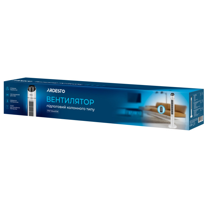 ARDESTO Вентилятор підлоговий колонного типу Ardesto FNT-R44X1W 110 см (FNT-R44X1W)