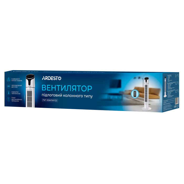 ARDESTO Вентилятор підлоговий FNT-R36X1WY22 (FNT-R36X1WY22)