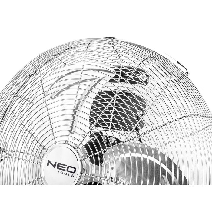 Neo Tools Вентилятор підлоговий, професійний, 100Вт, діаметр 45см, 3 швидкості, двигун мідь 100% (90-010)