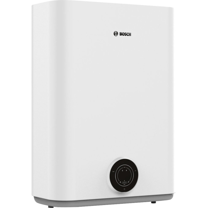 Водонагрівач (бойлер) BOSCH плаский слім Tronic 3500, 80л, 1.5кВт, ун. монтаж, електр. кер-ння, B, білий (7736507293)