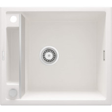 Мийка кухонна Deante Magnetic, граніт, квадрат, без крила, 560х500х219мм, чаша - 1, накладна, алебастр (ZRM_A103)