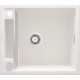 Мийка кухонна Deante Magnetic, граніт, квадрат, без крила, 560х500х219мм, чаша - 1, накладна, алебастр (ZRM_A103)