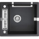 Мийка кухонна Deante Magnetic, граніт, квадрат, без крила, 560х500х219мм, чаша - 1, накладна, металічний графіт (ZRM_G103)