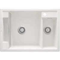 Мийка кухонна Deante Magnetic, граніт, прямокутник, без крила, 690х500х219мм, чаша - 1.5, накладна, алебастр (ZRM_A503)