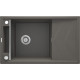 Мийка кухонна Deante Magnetic, граніт, прямокут., з крилом, 820х500х219мм, чаша - 1, накладна, антрацит (ZRM_T113)