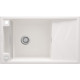 Мийка кухонна Deante Magnetic, граніт, прямокут., з крилом, 820х500х219мм, чаша - 1, накладна, алебастр (ZRM_A113)