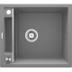 Мийка кухонна Deante Magnetic, граніт, квадрат, без крила, 560х500х219мм, чаша - 1, врізна, сірий (ZRM_S103)