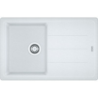 Franke Мийка кухонна Basis, фраграніт, прямокутник, з крилом, 780х500х200мм, чаша - 1, накладна, BFG 611-78, білий (1140258042)