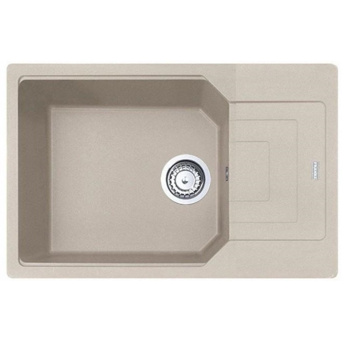 Franke Мийка кухонна Urban, фраграніт, прямокутник, з крилом, 780х500х220мм, чаша - 1, накладна, UBG 611-78 XL , сахара (1140574975)