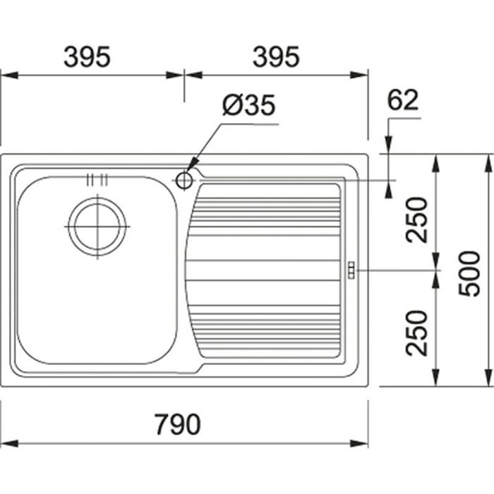 Franke Logica line LLX 611-79 (1010381808)