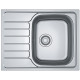 Franke Мийка кухонна Spark, нерж.сталь, прямокутник, з крилом, 635х500х160мм, чаша - 1, накладна, SKL 611-63, нерж декор (1010598808)