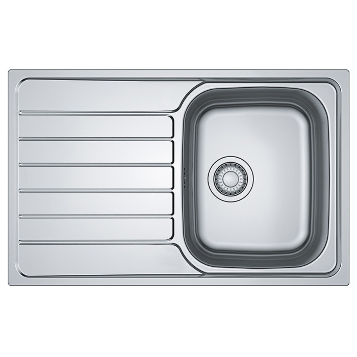 Franke Мийка кухонна Spark, нерж.сталь, прямокутник, з крилом, 790х500х160мм, чаша - 1, накладна, SKL 611-79, нерж декор (1010598809)