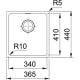 Franke Кухонна мийка Sirius SID 110-34/144.0649.548/тектонайт/365х440х200/монтаж під стільницю/чорний (1440649548)
