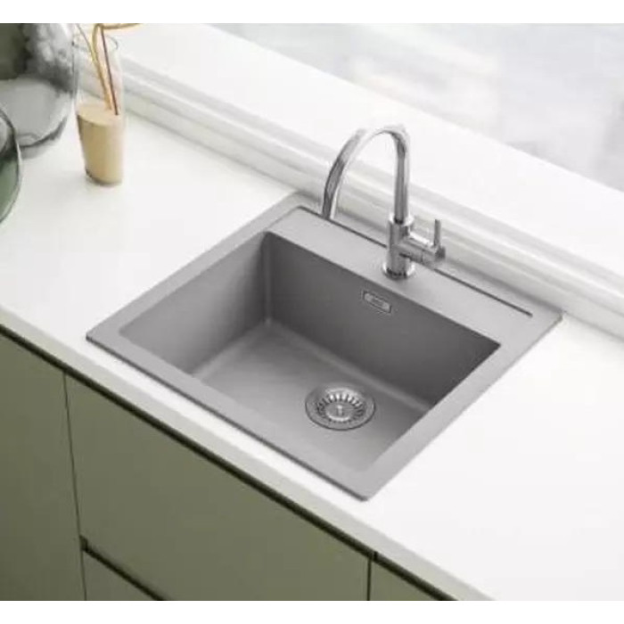 Мийка кухонна Franke Sirius тектонайт, прямокут., без крила, 560х530х200мм, чаша - 1, врізна, сірий граніт (1430691531)