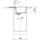 Мийка кухонна Franke Sirius 2 тектонайт, прямокут., з крилом, 620х500х200мм, чаша - 1, врізна, бежевий (1430671742)