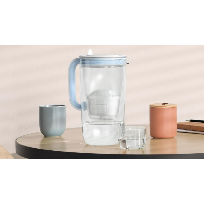 Brita Фільтр-глечик Glass Jug One, скляний, 2.5л, синій (1050452)
