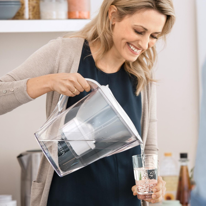Brita Фільтр-глечик Marella Memo MXPro 2.4л (1.4л очищеної води) + 3 картриджа білий (1052791)
