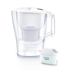 Brita Фільтр-глечик Aluna Memo MXPro 2.4л (1.4л очищеної води) + 3 картриджа білий (1053054)