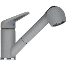 Franke Змішувач Novara Plus/115.0470.670/з витяжним виливом та функцією душу/фраграніт/сірий камінь (1150470670)