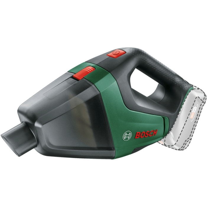 Пилосос професійний акумуляторний Bosch UniversalVac 18, 18В, 9кПа, контейнер 0.5л, 1.3кг без АКБ та ЗП (06033B9102)