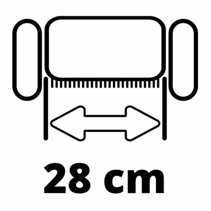 Einhell Аератор-скарифікатор акумуляторний GC-SC 18/28 Li-Solo 18В 28см ножи 12шт 6.65кг (без АКБ та ЗП) (3420604)