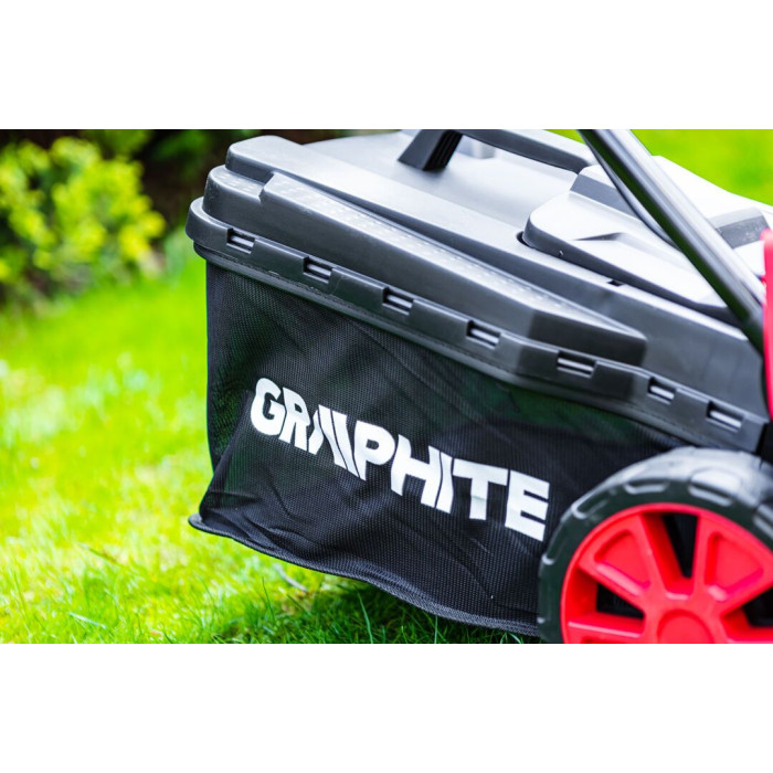 Graphite Газонокосарка, 1500Вт, 36см, 35л, 20-50мм, 10.1кг (59G474)