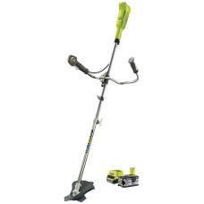Ryobi Тример садовий акумуляторний RBC18X20B4F ONE+ 18В акб 1х4А·год 20см ніж/ліска 30см велосипедна рукоять ремені Vertebrae 4.7кг (5133003713)