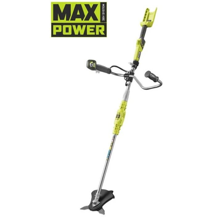 Тример садовий акумуляторний Ryobi Max Power RBC36X26BG2-0 36В 26см ніж/ліска 30см ергоремені Vertebrae 3.7кг без АКБ та ЗП (5133006434)