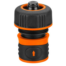 Neo Tools Конектор для шланга 3/4", з аквастопом, двокомпонентний (15-723)