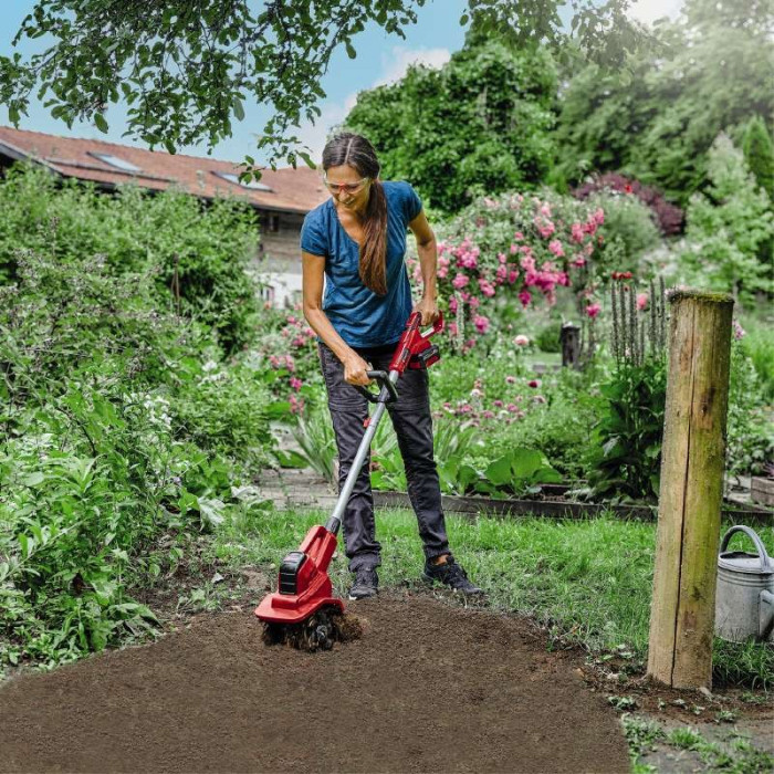 Einhell Культиватор акум GE-CR 18/20 Li E - Solo, 18В, PXC, шир. 20 см, глиб. 200 мм (3431210)