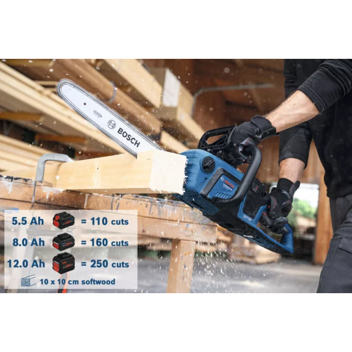 Пила ланцюгова акумуляторна Bosch GKE 18V-4018В шина 40см 3.7кг без АКБ та ЗП (06008D3000)