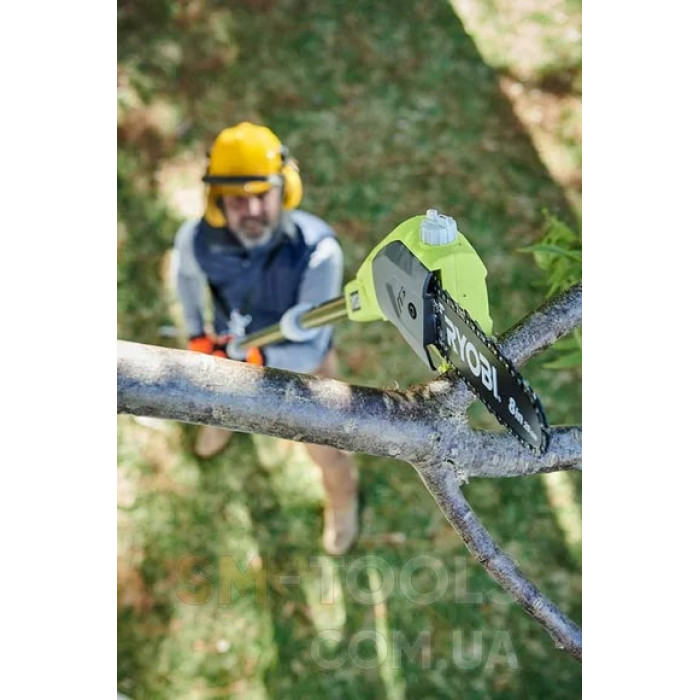 Ryobi Висоторіз ланцюговий акумуляторний ONE+ OPP1820 18В 20см 3м 3.7кг без АКБ та ЗП (5133001250)