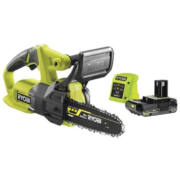 Ryobi Пила ланцюгова акумуляторна ONE+ RY18CS20A-125 18В акб 1х2.5А·год ЗП 20см 2.3кг (5133005415)