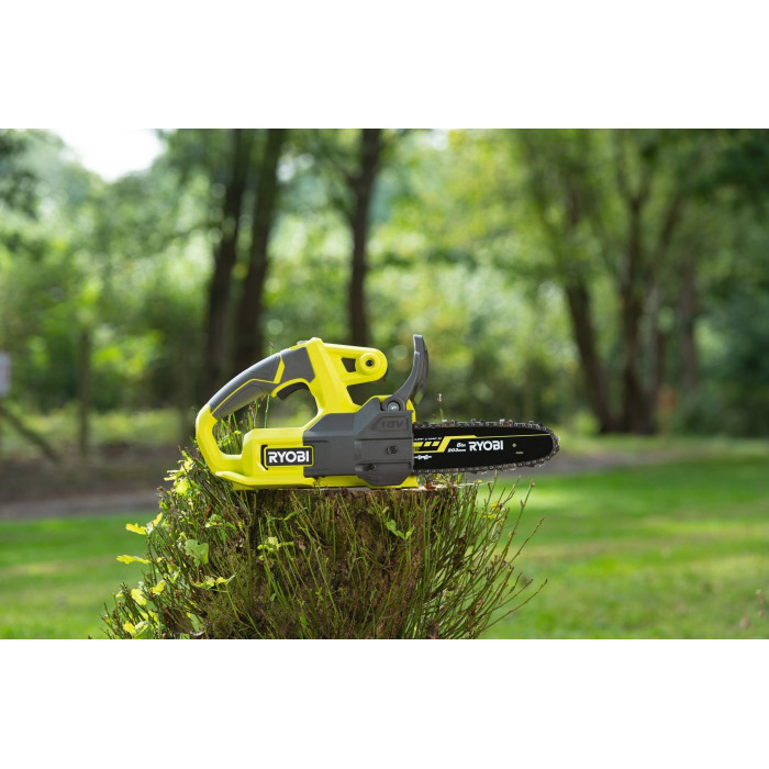 Ryobi Пила ланцюгова акумуляторна ONE+ RY18CS20A-125 18В акб 1х2.5А·год ЗП 20см 2.3кг (5133005415)