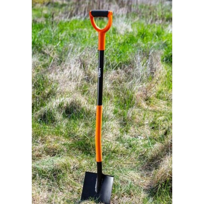 Neo Tools Лопата штикова пряма, руків'я металеве D-подібне, 125см, 2.12кг (95-007)