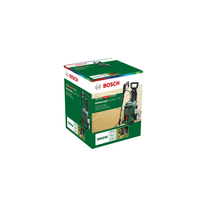 Bosch Мийка високого тиску UniversalAquatak 135, 1900Вт, 135 бар, 410 л/год, 7.9 кг, насадка 3-в-1 (06008A7C00)