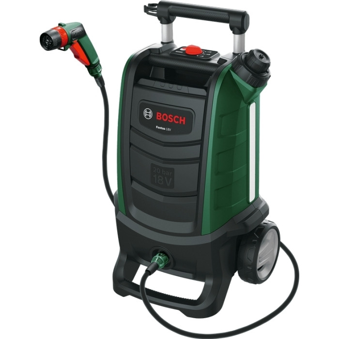 Мінімийка акумуляторна Bosch Fontus 18V 18В20бар 386л/год 7.5кг без АКБ і ЗП (06008B6102)
