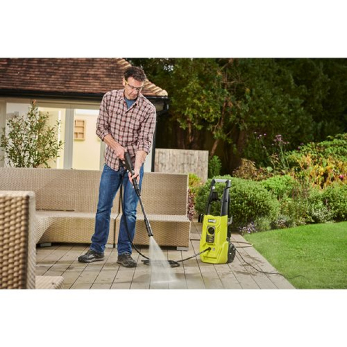 Ryobi Мінімийка високого тиску RY130PWA 1600Вт 130бар 420л/год шланг 5м 8.33кг (5133005421)