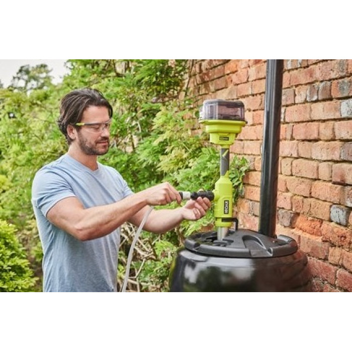 Насос для води акумуляторний Ryobi ONE+ RY18STPA-0 18В 3360л/год перекачування 7м телескопічний 0.7-1.2м таймер відключення 2.5кг без АКБ та ЗП (5133005716)