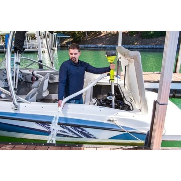 Насос для води акумуляторний Ryobi ONE+ RY18STPA-0 18В 3360л/год перекачування 7м телескопічний 0.7-1.2м таймер відключення 2.5кг без АКБ та ЗП (5133005716)